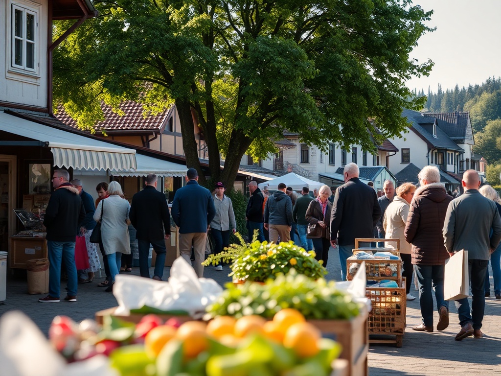 Plakat informacyjny o Dniu Ziemi w Tarnowskich Górach, zachęcający do ekologicznych działań.